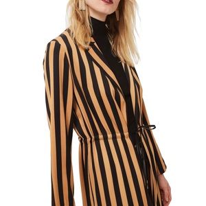 Top Shop Stripe Duster Jacket Fendi Looking